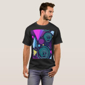Memphis Style Geometric Shapes T-Shirt (Vorne ganz)