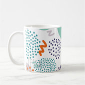 Memphis Style Kieselstein-Hell Retro 90er Abstract Kaffeetasse (Links)