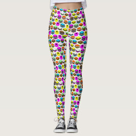 Memphis Style Licorice Allsorts-Muster Leggings