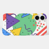 Memphis Style Phone Case Dopamin Dekor Fette Geome (Rückseite (Horizontal))