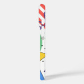 Memphis Style Phone Case Dopamin Dekor Fette Geome (Rückseite / Links)
