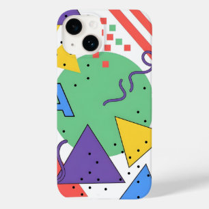 Memphis Style Phone Case Dopamin Dekor Fette Geome