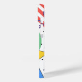 Memphis Style Phone Case Dopamin Dekor Fette Geome (Rückseite / Links)