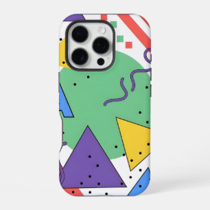 Memphis Style Phone Case Dopamin Dekor Fette Geome iPhone 16 Pro Hülle