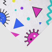 Memphis Style Retro Virus Pattern Neon Seidenpapier (Ausschnitt)
