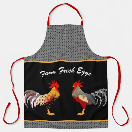 Memphis Style Rooster Schürze (Vorderseite)