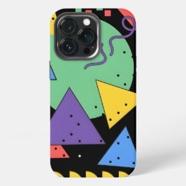 Memphis Style Telefonhülle Dopamin Dekor Fette Geo iPhone 13 Pro Hülle