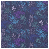 Memphis Style Tropical Ferns Palm Foliage Stoff (Nahaufnahme)