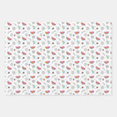 Memphis Style Tropical Summer Pattern Geschenkpapier Set (Vorderseite 3)