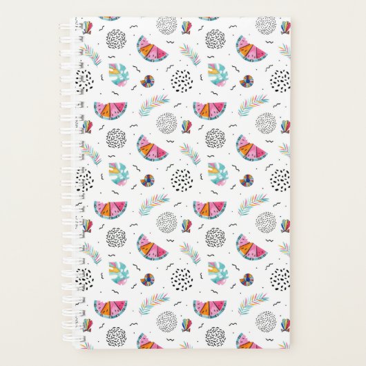 Memphis Style Tropical Summer Pattern Planer (Vorderseite)