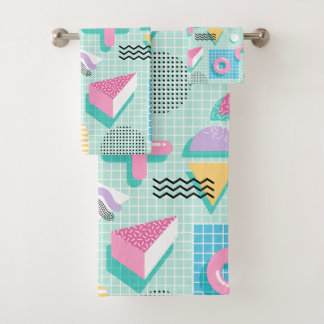 Memphis Sweet Candies Badhandtuch Set