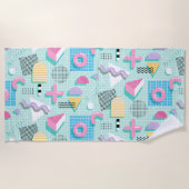 Memphis Sweet Candies Strandtuch (Vorderseite)