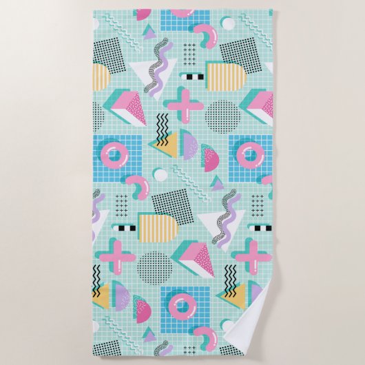 Memphis Sweet Candies Strandtuch (Vorderseite)