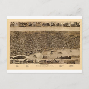 Memphis Tennessee 1887 Postkarte