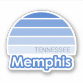 Memphis Tennessee Aufkleber (Vorderseite)