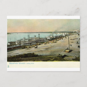 Memphis Tennessee, Boote an einem Kai 1906 Vintage Postkarte