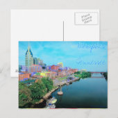 Memphis Tennessee farbige Postkarte (Vorne/Hinten)