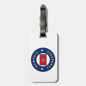 Memphis Tennessee Gepäckanhänger (Rückseite vertikal)