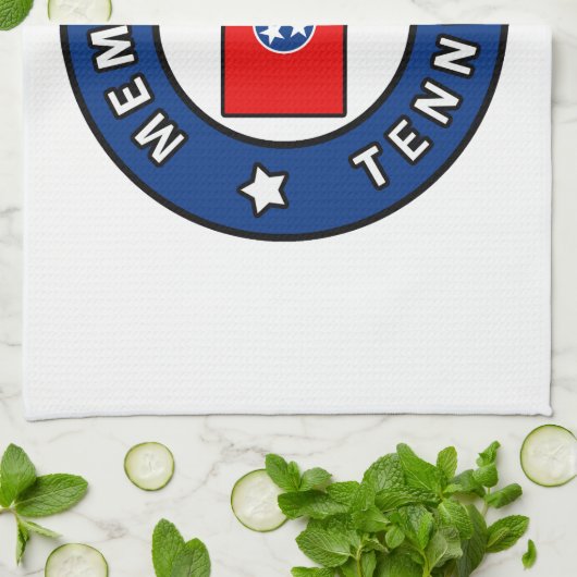 Memphis Tennessee Geschirrtuch (Gefaltet)