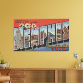 Memphis, Tennessee - Große Buchstabenszenen 2 Leinwanddruck (Insitu (Wohnzimmer))