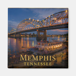 Memphis Tennessee Mississippi Blues und Fluss Magnet