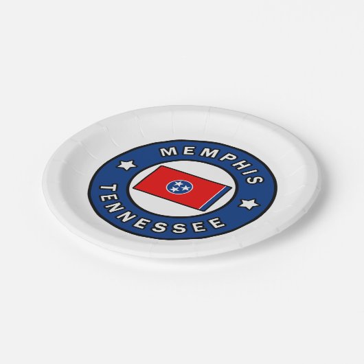 Memphis Tennessee Pappteller (Schrägansicht)