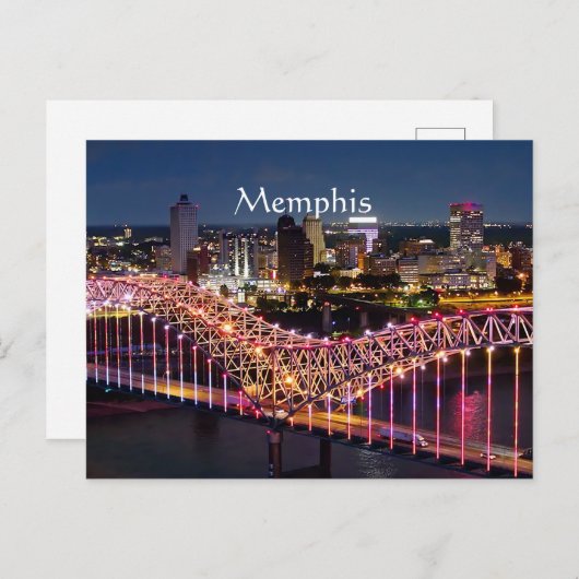 Memphis, Tennessee Personalisiert Feiertagspostkarte (Vorne/Hinten)
