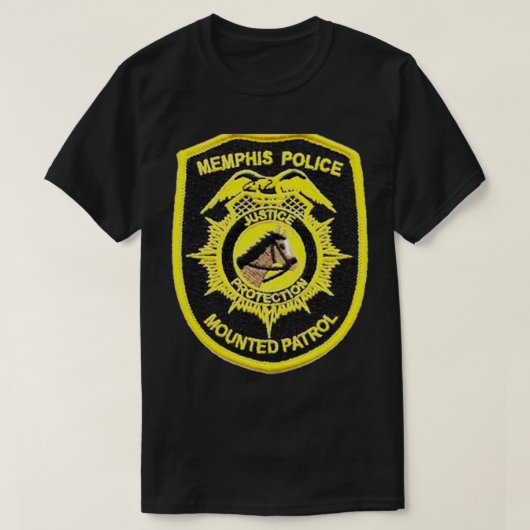 Memphis Tennessee Polizei montiert Patrol T-Shirt (Design vorne)