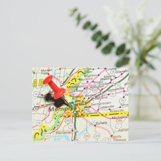 Memphis, Tennessee Postkarte (Stehend Vorderseite)