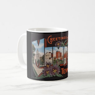Memphis Tennessee Postkarten-Gruß-Tasse Kaffeetasse
