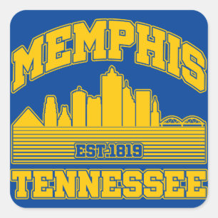 Memphis, Tennessee Quadratischer Aufkleber