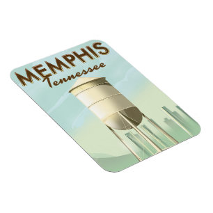 Memphis Tennessee Reiseplakat Magnet