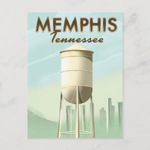 Memphis Tennessee Reiseplakat Postkarte
