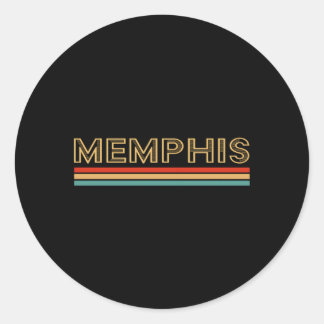 Memphis Tennessee Runder Aufkleber