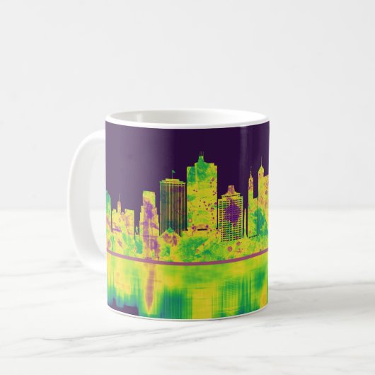 Memphis Tennessee Skyline Kaffeetasse (Vorderseite Links)
