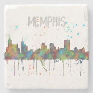 MEMPHIS, TENNESSEE SKYLINE - SteinUntersetzer