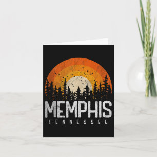 Memphis Tennessee Tn Shirt Retro Style Vintager 70 Karte