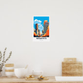 Memphis Tennessee Travel Print Poster (Küche)