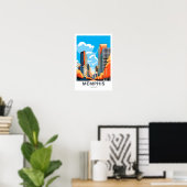 Memphis Tennessee Travel Print Poster (Heimbüro)