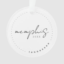 Memphis Tennessee Travel Vereinigte Staaten Simple Ornament