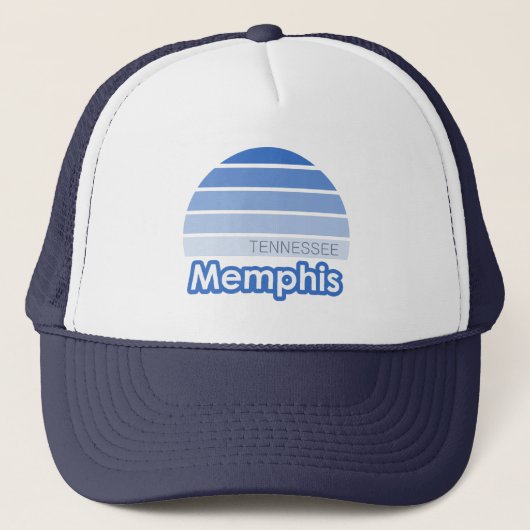 Memphis Tennessee Truckerkappe (Vorderseite)
