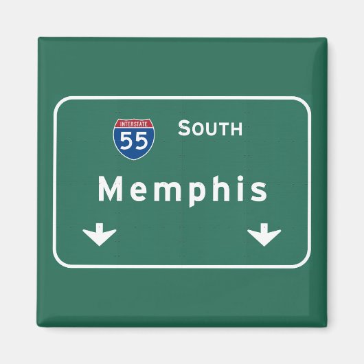 Memphis Tennessee und die Autobahn Fernstraße : Magnet (Vorne)