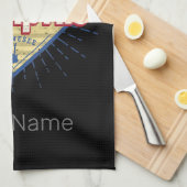 Memphis Tennessee United Staaten Retro Skyline Geschirrtuch (Viertel Falte)