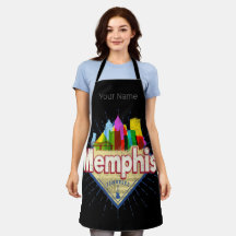 Memphis Tennessee United Staaten Retro Skyline