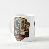 Memphis, Tennessee | VINTAG Kaffeetasse (Vorderseite Links)