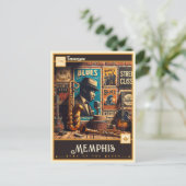 Memphis, Tennessee | VINTAG Postkarte (Stehend Vorderseite)
