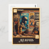 Memphis, Tennessee | VINTAG Postkarte (Vorne/Hinten)