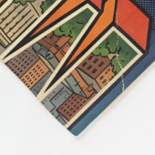 Memphis Tennessee Vintage Reise Fleecedecke (Ecke)