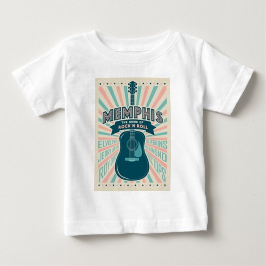 Memphis, TN: Gitarrenserie | Rock-N-Roll Baby T-shirt (Vorderseite)