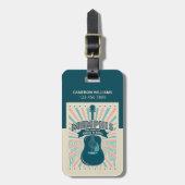 Memphis, TN: Gitarrenserie | Rock-N-Roll Gepäckanhänger (Vorderseite vertikal)